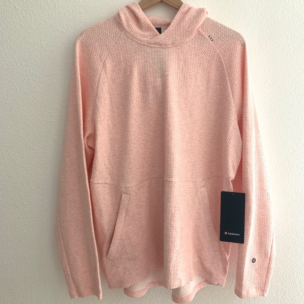 New Men’s Lululemon At Ease Salmon Pink Hoodie Large